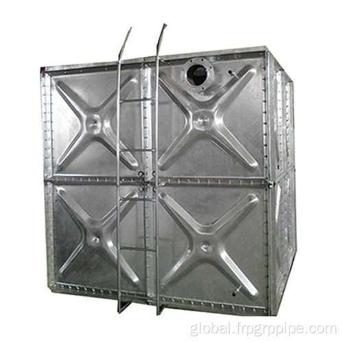 Galvanized Modular Water Tank Galvanized Steel Overhead Sectional Modular Rain Water Tank Factory